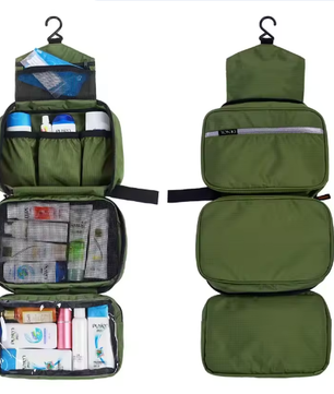 Hangende Toilettas – Grote Waterdichte Make-up Organizer met Haak voor Reizen en Badkamer