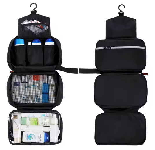 Hangende Toilettas – Grote Waterdichte Make-up Organizer met Haak voor Reizen en Badkamer