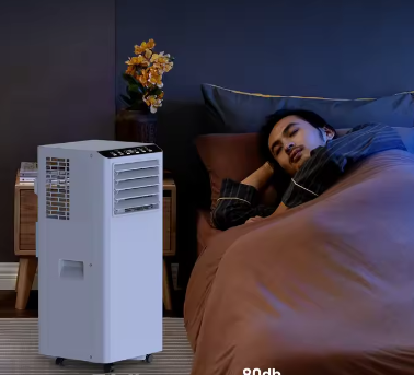 Draagbare Airconditioner 9000 BTU – 3-in-1 Mobiele Airco met Ontvochtiger, Ventilator en Afstandsbediening
