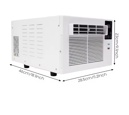 Draagbare Mini Airconditioner 280W – Compacte 3-in-1 Luchtkoeler met Afstandsbediening en Timer