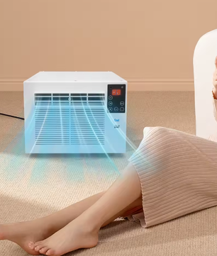 Draagbare Mini Airconditioner 280W – Compacte 3-in-1 Luchtkoeler met Afstandsbediening en Timer