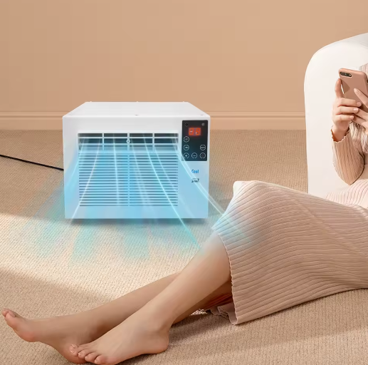 Draagbare Mini Airconditioner 280W – Compacte 3-in-1 Luchtkoeler met Afstandsbediening en Timer