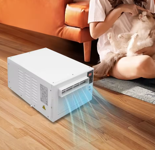 Draagbare Mini Airconditioner 280W – Compacte 3-in-1 Luchtkoeler met Afstandsbediening en Timer