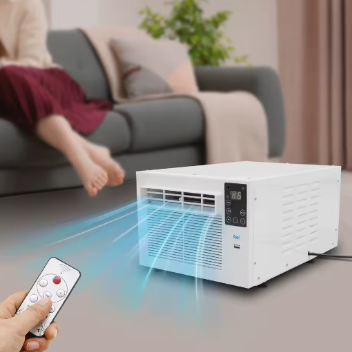 Draagbare Mini Airconditioner 280W – Compacte 3-in-1 Luchtkoeler met Afstandsbediening en Timer