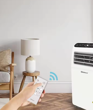 Mobiele Airconditioner 12000 BTU – 3-in-1 Koelen, Ventileren en Ontvochtigen met Uitlaatslang