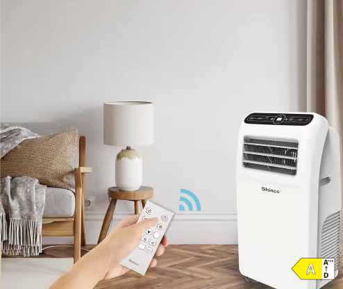 Mobiele Airconditioner 12000 BTU – 3-in-1 Koelen, Ventileren en Ontvochtigen met Uitlaatslang