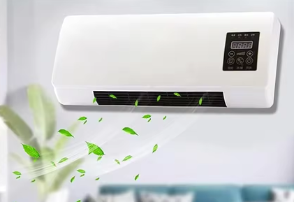 Wand Airconditioner met Afstandsbediening – 2-in-1 Verwarmen en Ventileren, Compact en Energiezuinig