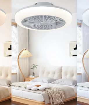 Plafondventilator met Verlichting – Smart Dimbaar, Stil, 6 Snelheden en Afstandsbediening