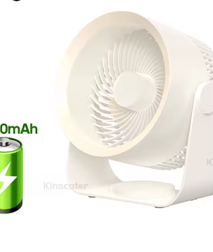 Draagbare Ventilator Luchtcirculator – Draadloos, Stil, Oplaadbaar en Multifunctioneel