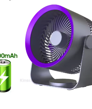 Draagbare Ventilator Luchtcirculator – Draadloos, Stil, Oplaadbaar en Multifunctioneel