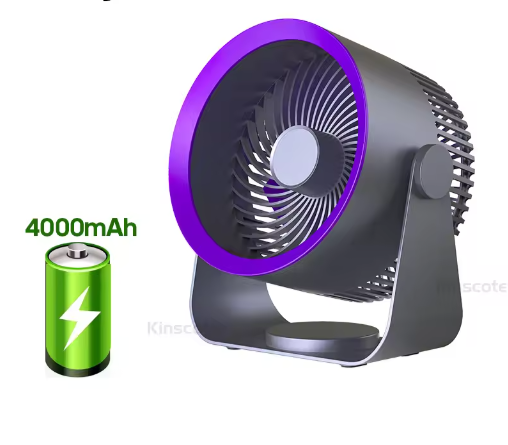 Draagbare Ventilator Luchtcirculator – Draadloos, Stil, Oplaadbaar en Multifunctioneel