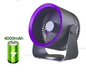 Draagbare Ventilator Luchtcirculator – Draadloos, Stil, Oplaadbaar en Multifunctioneel