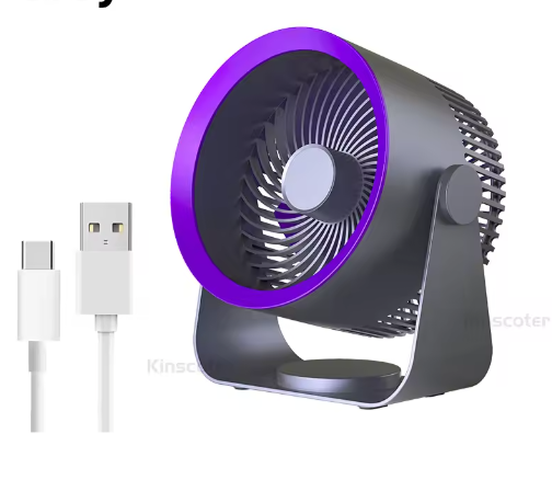 Draagbare Ventilator Luchtcirculator – Draadloos, Stil, Oplaadbaar en Multifunctioneel