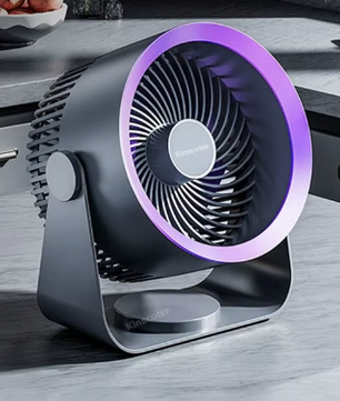 Draagbare Ventilator Luchtcirculator – Draadloos, Stil, Oplaadbaar en Multifunctioneel