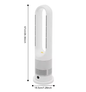 Bladloze Ventilator met Verwarming – 2-in-1 Koelen en; Verwarmen, Stil met Afstandsbediening en Timer