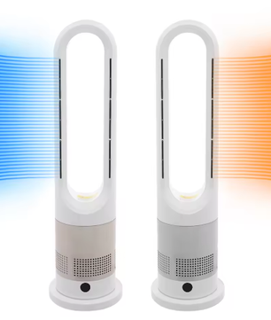 Bladloze Ventilator met Verwarming – 2-in-1 Koelen en; Verwarmen, Stil met Afstandsbediening en Timer