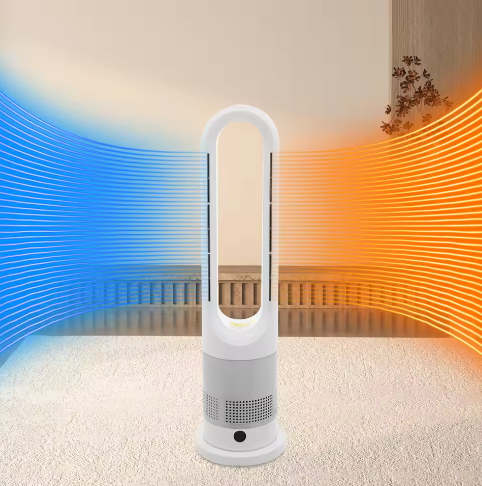 Bladloze Ventilator met Verwarming – 2-in-1 Koelen en; Verwarmen, Stil met Afstandsbediening en Timer
