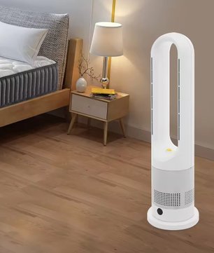 Bladloze Ventilator met Verwarming – 2-in-1 Koelen en; Verwarmen, Stil met Afstandsbediening en Timer