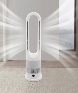 Bladloze Ventilator met Verwarming – 2-in-1 Koelen en; Verwarmen, Stil met Afstandsbediening en Timer