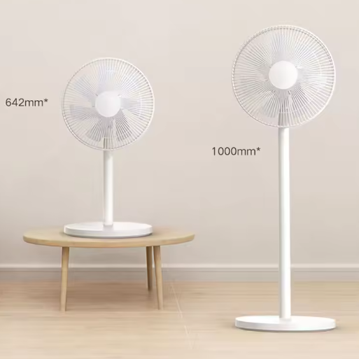 Vloer- en Bureauventilator 2-in-1 – 7 Bladen, Stil, 90° Oscillatie en Grote Luchtstroom