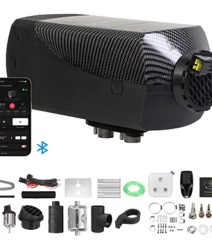 Diesel Luchtverwarmer 8KW – 12V/24V Parkeerverwarming met LCD, Bluetooth en Afstandsbediening