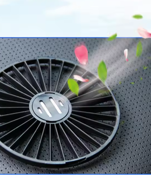 Auto Ventilator Dubbele Kop – 3 Snelheden, 360° Draaibaar, USB en 12V/24V Compatibel