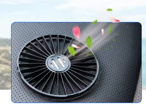 Auto Ventilator Dubbele Kop – 3 Snelheden, 360° Draaibaar, USB en 12V/24V Compatibel