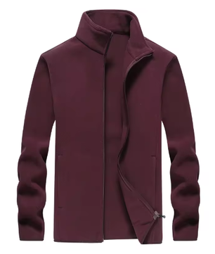 Heren Winterjas Fleece Gevoerd – Winddicht, Warm en Comfortabel Wandeljack