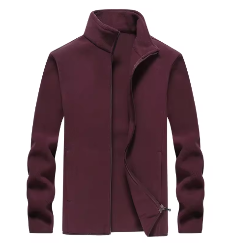 Heren Winterjas Fleece Gevoerd – Winddicht, Warm en Comfortabel Wandeljack