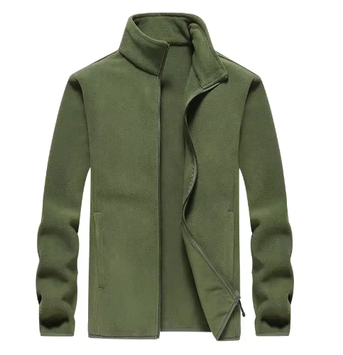 Heren Winterjas Fleece Gevoerd – Winddicht, Warm en Comfortabel Wandeljack