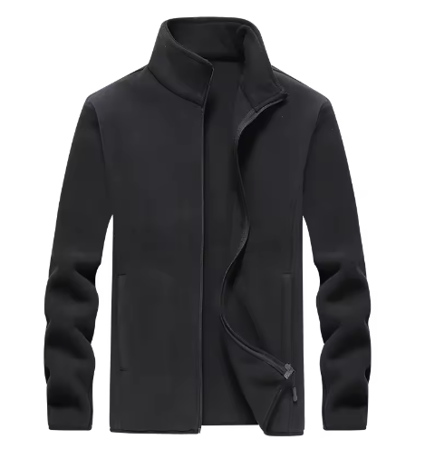 Heren Winterjas Fleece Gevoerd – Winddicht, Warm en Comfortabel Wandeljack
