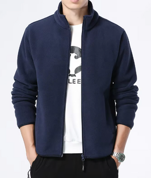 Heren Winterjas Fleece Gevoerd – Winddicht, Warm en Comfortabel Wandeljack