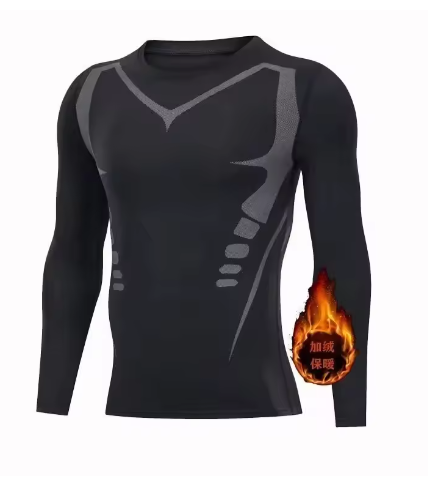 Heren Thermisch Ondergoed Set – 2-Delig Fleece, Warm, Compressie en Comfortabel