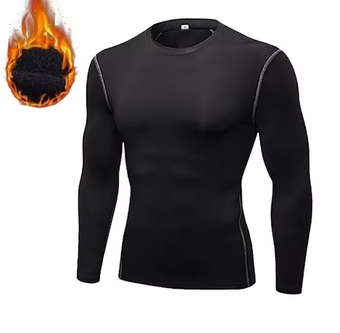 Heren Thermisch Ondergoed Set – 2-Delig Fleece, Warm, Compressie en Comfortabel