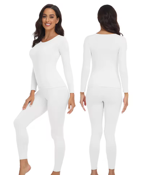 Dames Thermisch Ondergoed Set – 2-Delig Ultra Zacht, Warm en Comfortabele Basislaag