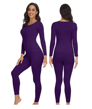 Dames Thermisch Ondergoed Set – 2-Delig Ultra Zacht, Warm en Comfortabele Basislaag