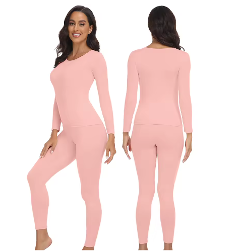 Dames Thermisch Ondergoed Set – 2-Delig Ultra Zacht, Warm en Comfortabele Basislaag