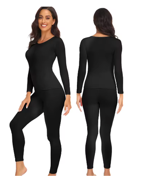 Dames Thermisch Ondergoed Set – 2-Delig Ultra Zacht, Warm en Comfortabele Basislaag