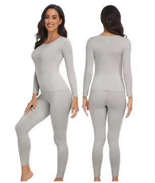 Dames Thermisch Ondergoed Set – 2-Delig Ultra Zacht, Warm en Comfortabele Basislaag