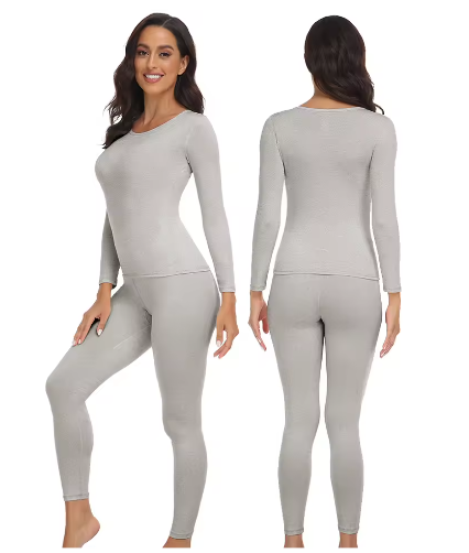 Dames Thermisch Ondergoed Set – 2-Delig Ultra Zacht, Warm en Comfortabele Basislaag