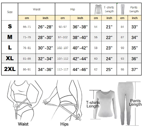 Dames Thermisch Ondergoed Set – 2-Delig Ultra Zacht, Warm en Comfortabele Basislaag