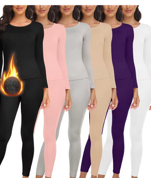 Dames Thermisch Ondergoed Set – 2-Delig Ultra Zacht, Warm en Comfortabele Basislaag