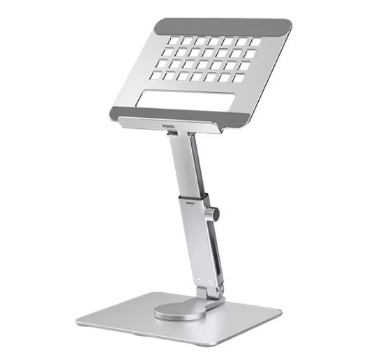 360° Roterende Aluminium Tabletstandaard – Opvouwbaar en Verstelbaar Bureauhouder