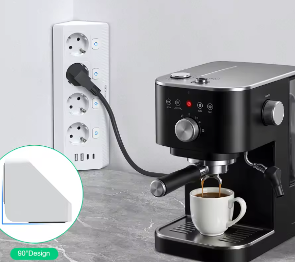 Desktop Stekkerdoos met USB en Individuele Schakelaars – 2 m Verlengsnoer