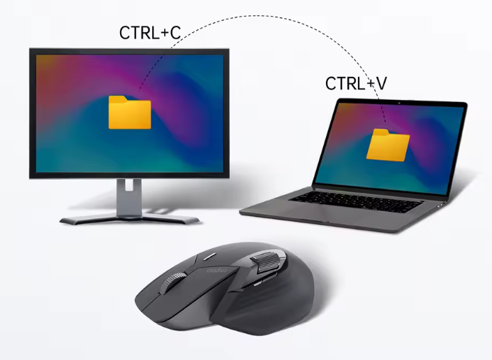 Ergonomische Multi-Device Draadloze Muis – Oplaadbaar, Bluetooth en 4000 DPI Precisie