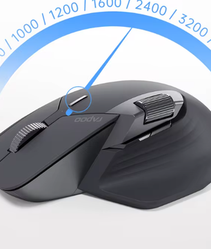 Ergonomische Multi-Device Draadloze Muis – Oplaadbaar, Bluetooth en 4000 DPI Precisie