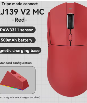 Lichtgewicht Draadloze Gaming Muis 1000Hz – 12.000 DPI Precisie voor PC en Console