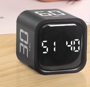 Digitale Kubus Timer met Zwaartekrachtsensor – Pomodoro Countdown Timer met Verstelbaar Volume
