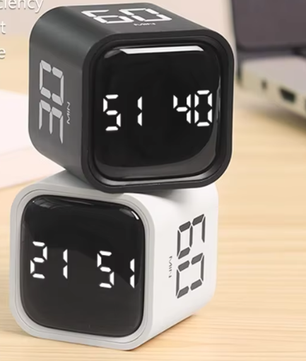 Digitale Kubus Timer met Zwaartekrachtsensor – Pomodoro Countdown Timer met Verstelbaar Volume