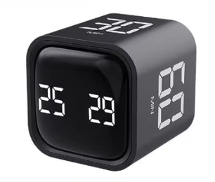 Digitale Kubus Timer met Zwaartekrachtsensor – Pomodoro Countdown Timer met Verstelbaar Volume